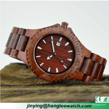 Fabricant professionnel de montre en bois naturel pur d&#39;OEM